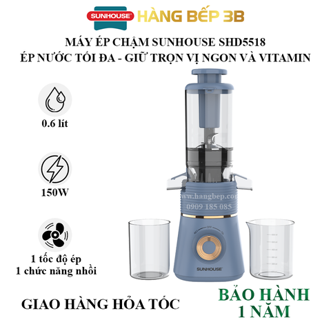 Máy ép chậm Sunhouse SHD5518