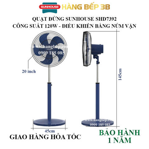 Quạt đứng Sunhouse SHD7392