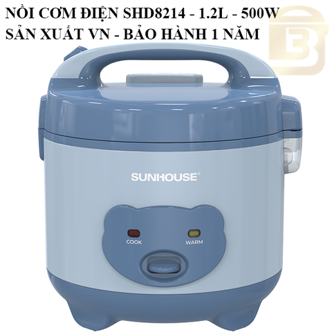 Nồi cơm điện Sunhouse 1.2 lít SHD8214