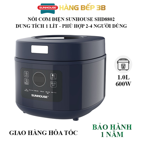 Nồi cơm điện Sunhouse 1.0 lít SHD8802