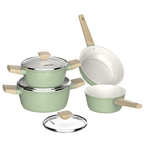 Bộ nồi chảo chống dính Nano Ceramic Sunhouse Healthy SHG7979MT2