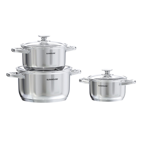 Bộ nồi inox 5 đáy Sunhouse SHG799