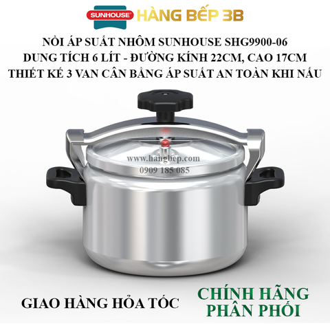 Nồi áp suất nhôm Sunhouse SHG9900-06