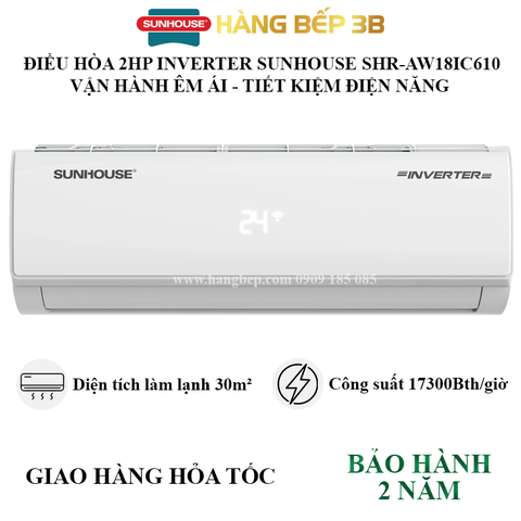 Máy lạnh Sunhouse Inverter 2.0HP SHR-AW18IC610