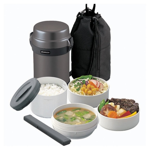 Hộp cơm giữ nhiệt Zojirushi SL-JAF14-HG màu xám