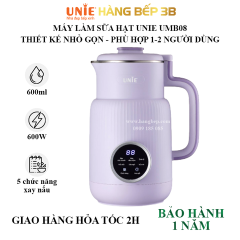 Máy làm sữa hạt UNIE UMB08 - 600ml