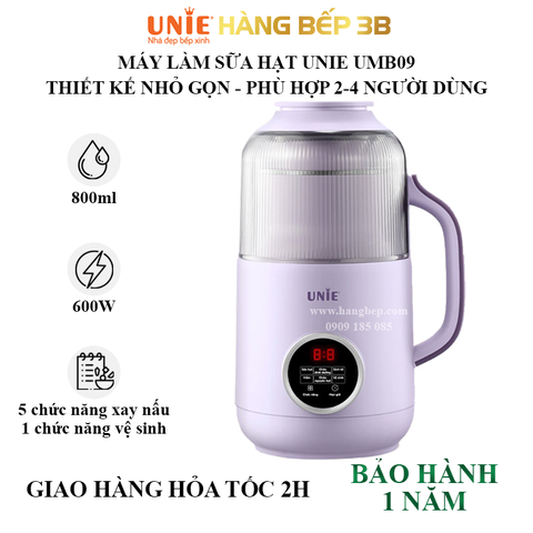 Máy làm sữa hạt UNIE UMB09 - 800ml