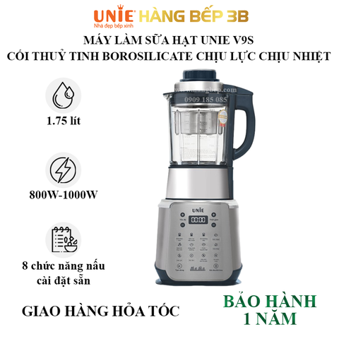 Máy làm sữa hạt Unie V9S - 8 chức năng xay nấu