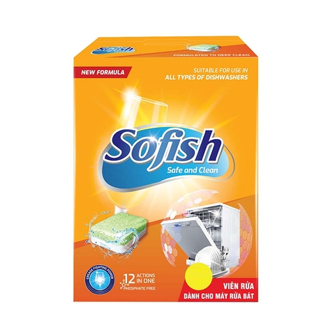 Viên rửa chén bát Sofish Maximum (120 viên)