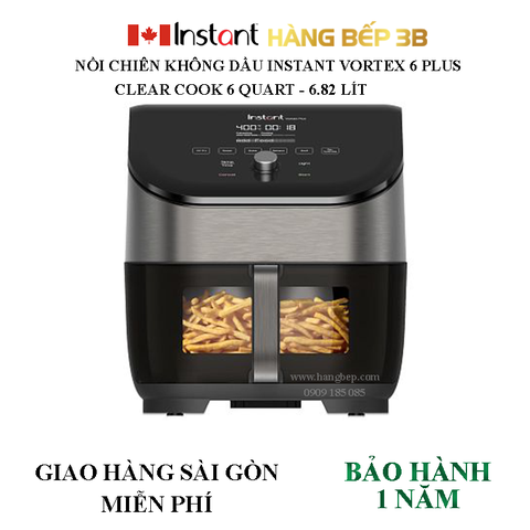 Nồi chiên không dầu Instant Vortex 6 Plus Clear Cook