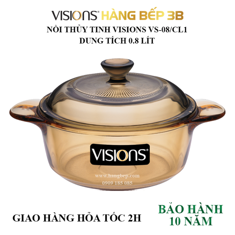 Nồi thủy tinh Vision VS-08/CL1