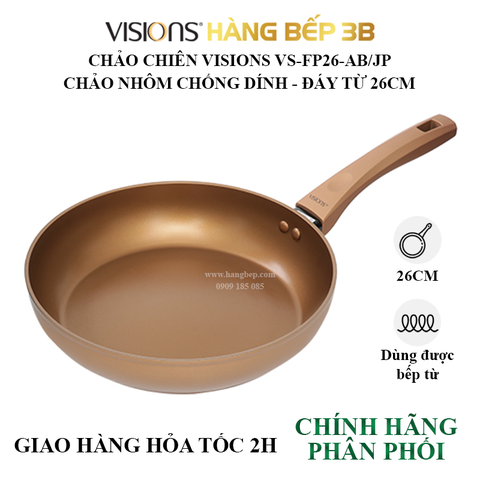 Chảo sâu lòng Visions 26cm CP-8812(VS-FP26-AB/JP)