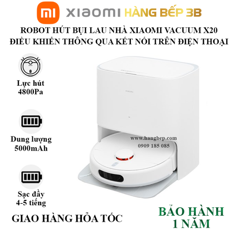 Robot hút bụi lau nhà Xiaomi X20 US