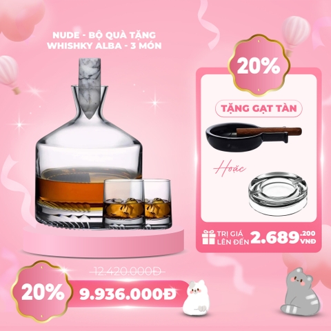 NUDE - Bộ quà tặng whisky Alba - 3 món