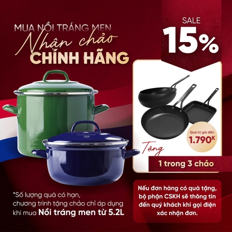 Nồi hầm tráng men BK Indigo - 24cm - 8.7L