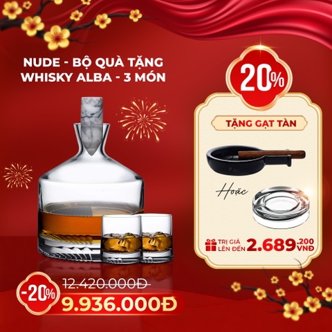 NUDE - Bộ quà tặng whisky Alba - 3 món