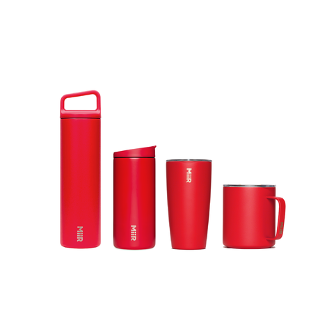 MiiR - Ly Bình giữ nhiệt 4 món - Màu Đỏ Cascara