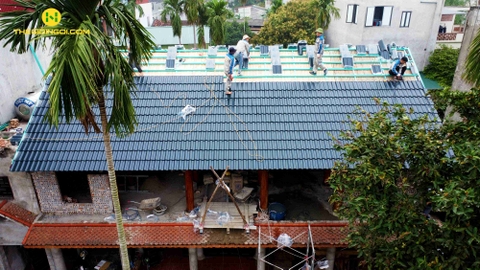 ROMANTIC TVY6 – Khi phần mái không còn là chi tiết phụ . Công trình thực tế do THẾ GIỚI NGÓI thi công