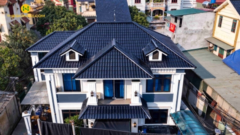 Nhìn lại công trình mái ngói ROMANTIC TVY6 do THẾ GIỚI NGÓI thi công sau 2 năm vẫn như mới