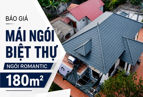 Báo Giá Mái Ngói Biệt Thự 180m2