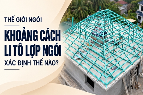 Khoảng cách li tô lợp ngói xác định thế nào?