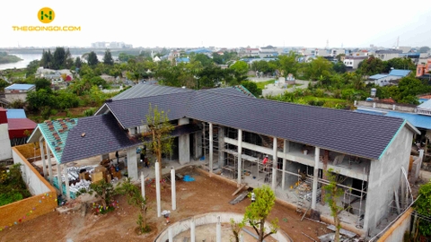 Thi công mái ngói Viglacera T03 tại Nam Định
