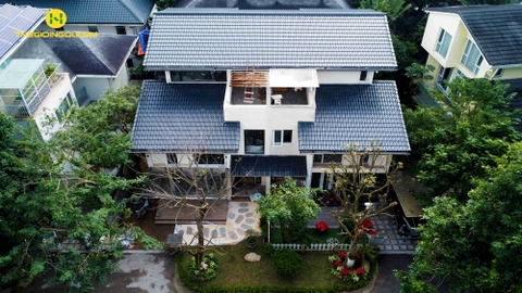 Thi công mái ngói biệt thự bằng ngói Romantic Nova