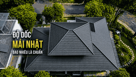Cách tính độ dốc mái nhật