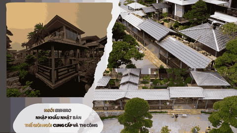 Thi công mái ngói nhập khẩu nhật bản Eishiro UU40
