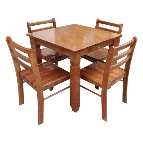 Bộ Bàn Vuông 1M K1 + 4 Ghế Cafe
