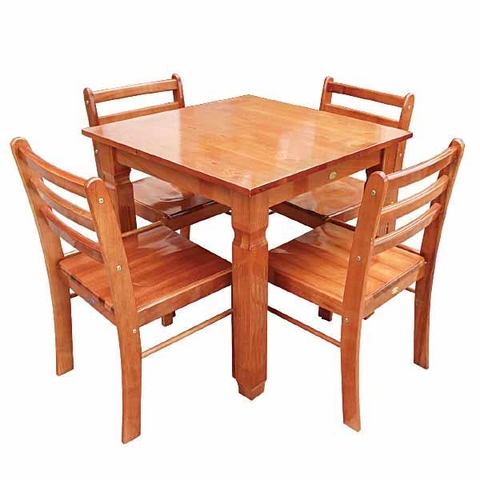 Bộ Bàn Vuông 1M K1 + 4 Ghế Cafe