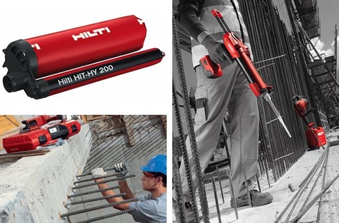 Báo giá vật liệu neo cấy thép Hilti giá rẻ