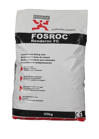 Fosroc Renderoc FC - Vữa Sửa Chữa Một Thành Phần, Chứa Polymer Cải Tiến, Trám Lỗ Bọt Khí Bề Mặt