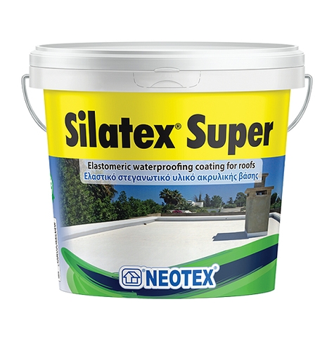 Silatex Super - Lớp phủ chống thấm Acrylic dành cho mái, tường đứng