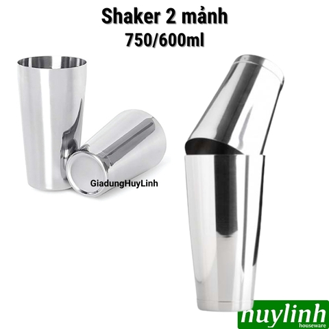 Boston - Shaker 2 mảnh 750/600 ml - inox