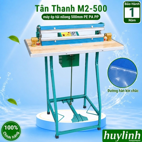 Máy hàn miệng túi đạp chân Tân Thanh M2-500 - ép túi nylong PE PA PP
