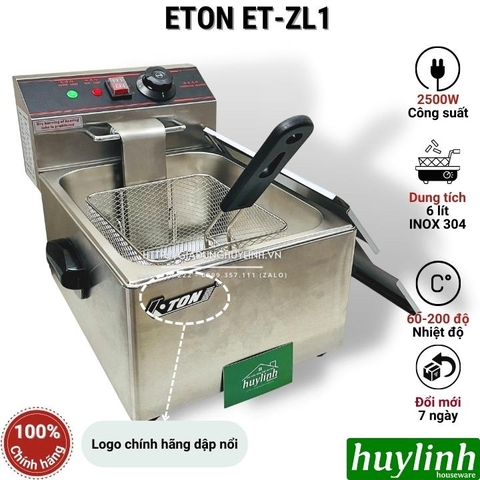 Bếp chiên nhúng đơn ngập dầu ETON ET-ZL1 - 6 lít - Hàng chính hãng