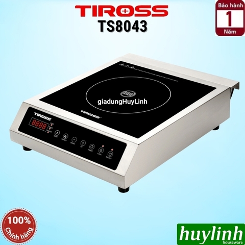 Bếp điện từ đơn công nghiệp Tiross TS8043 - 3500W - Phù hợp cho quán - nhà hàng - khách sạn