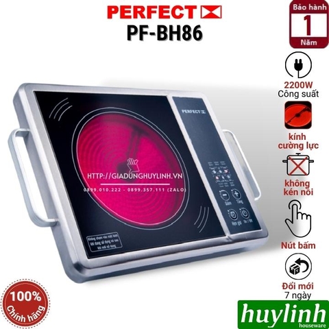 Bếp hồng ngoại đơn Perfect PF-BH86 - 2200W - Không kén nồi