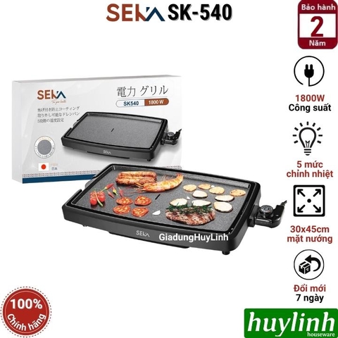 Bếp - vỉ nướng điện Seka SK540 - 1800W