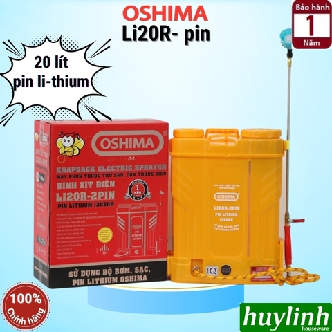 Máy phun thuốc trừ sâu côn trùng điện OSHIMA Li20R-pin Pin lithium 12V8Ah