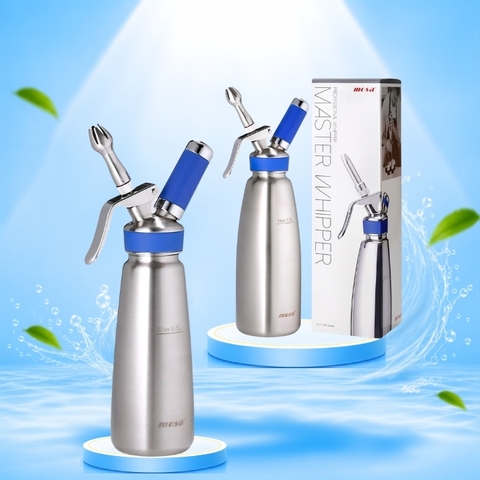 Bình xịt kem tươi Mosa 500ml và 1000ml (0.5 lít và 1 lít) - Chính hãng JBU