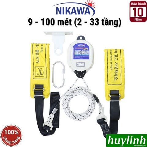 Bộ dây thoát hiểm tự động Nikawa (từ tầng 1 - tầng 33) - Sản xuất tại Hàn Quốc