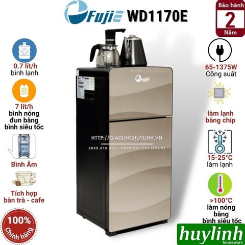 Cây nước nóng lạnh, kết hợp bàn pha trà Fujie WD1170E