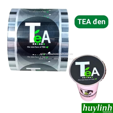 Cuộn màng dập ly cốc trà sữa cà phê nước ép 2400 ly (2400 logo) [Mr Drink - Tea Đen -Nice xanh- time vàng-trong)