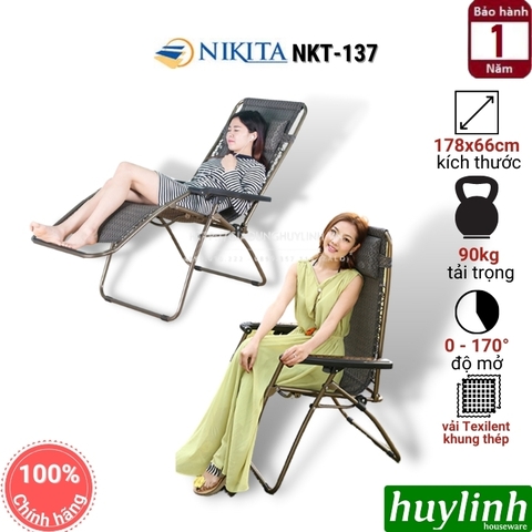 Ghế xếp gấp thư giãn đa năng Nikita NKT-137