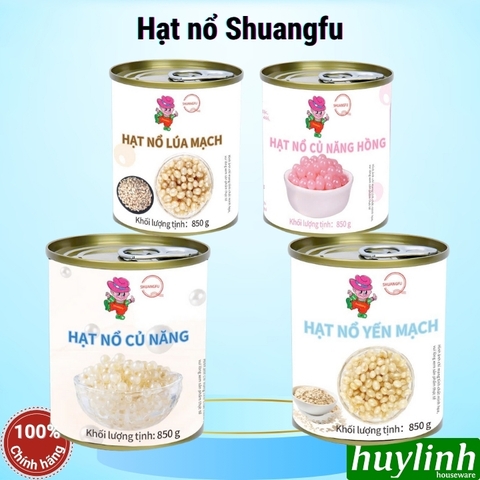 Hạt nổ củ năng - yến mạch - lúa mạch Shuangfu 850gr - Giòn Dai Làm Topping Trà Sữa, Nguyên Liệu Pha Chế