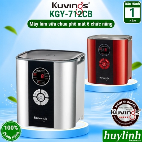 Máy làm sữa chua và phô mai Kuvings KGC-712CB - 6trong 1 - 2 lít - Made in Hàn Quốc