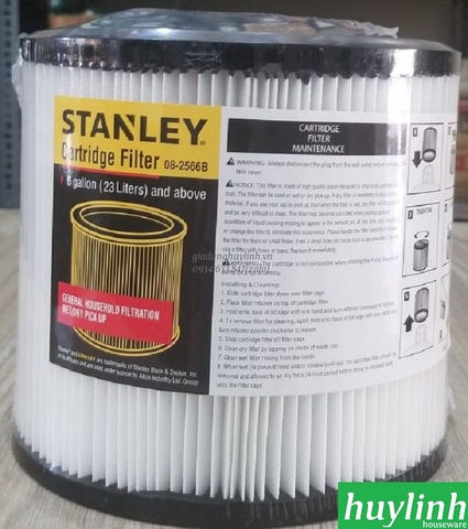 Lọc bụi Stanley 08-2566B dùng cho máy hút bụi Stanley SL19117, SL19199P, SL19157, SL19501P-12A, SL19501-12B, SL19199-16A