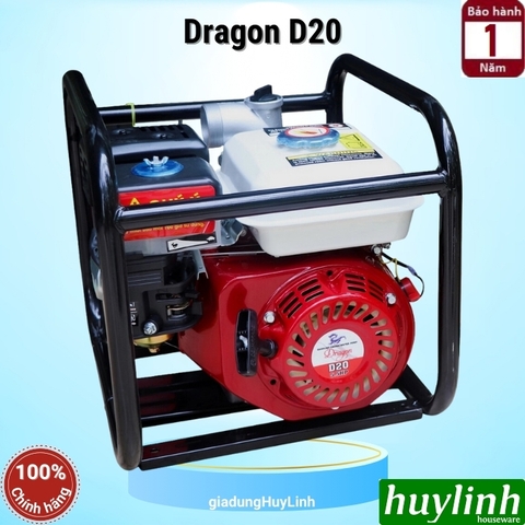 Máy bơm nước chạy xăng 4 thì Dragon D20 - 5.5hp